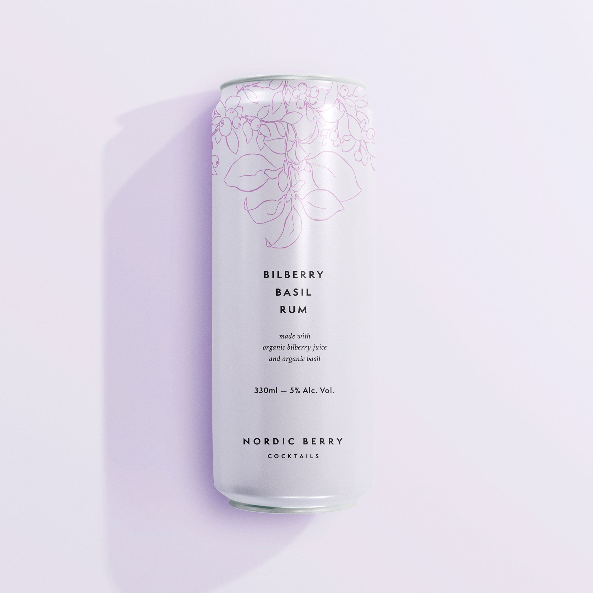 karolina krol studio nordic berry cocktails minimalist brand packaging design organic bilberry basil rum