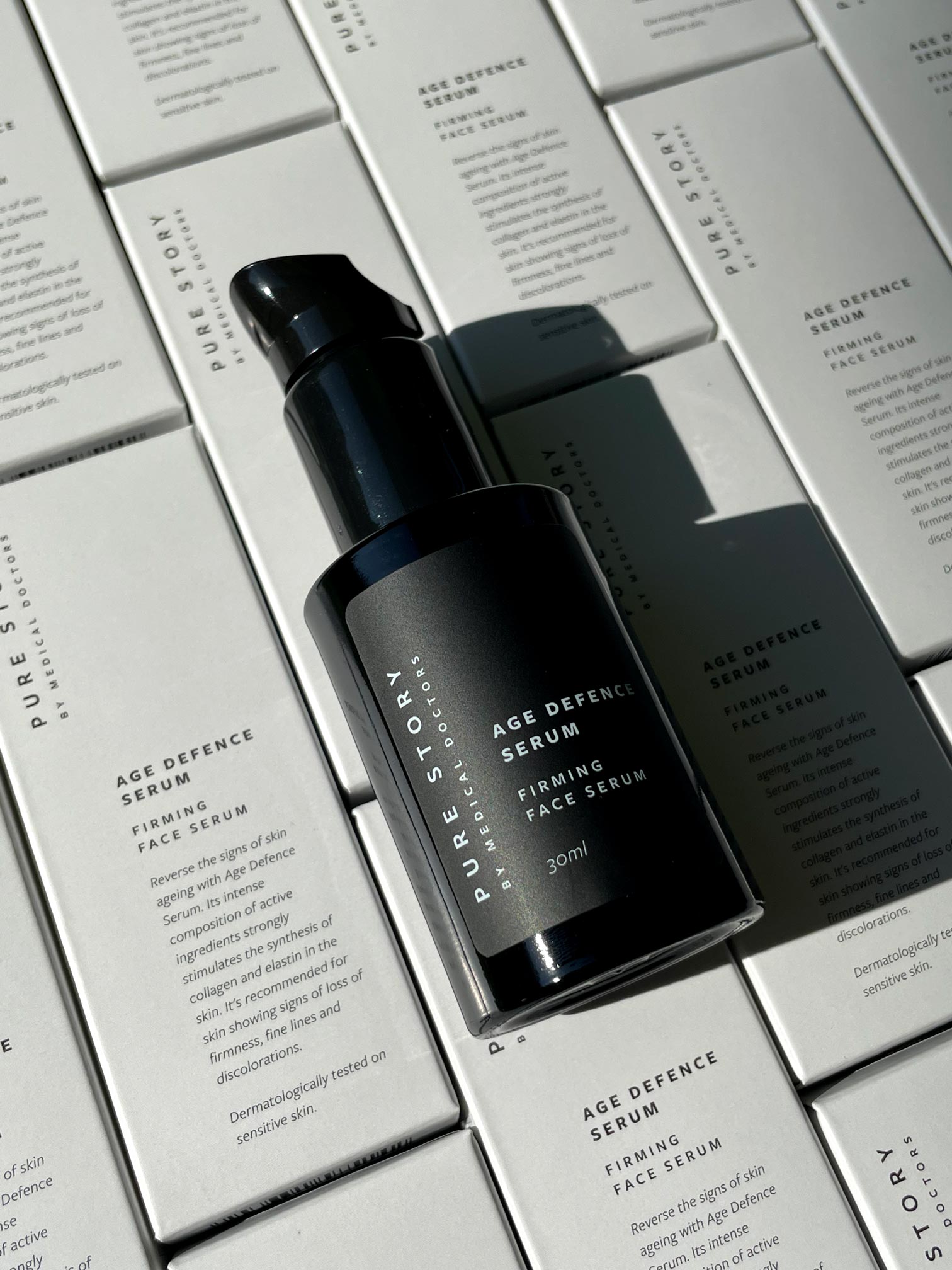 karolina krol studio pure story natural dermocosmetics clean sleek brand identity minimalist packaging design