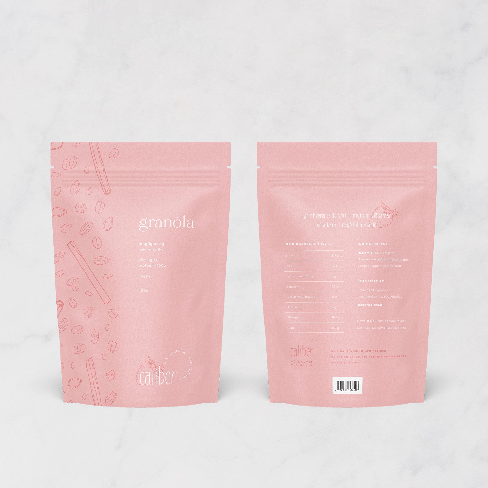 Karolina Król Studio healthy granola eco-friendly packaging design