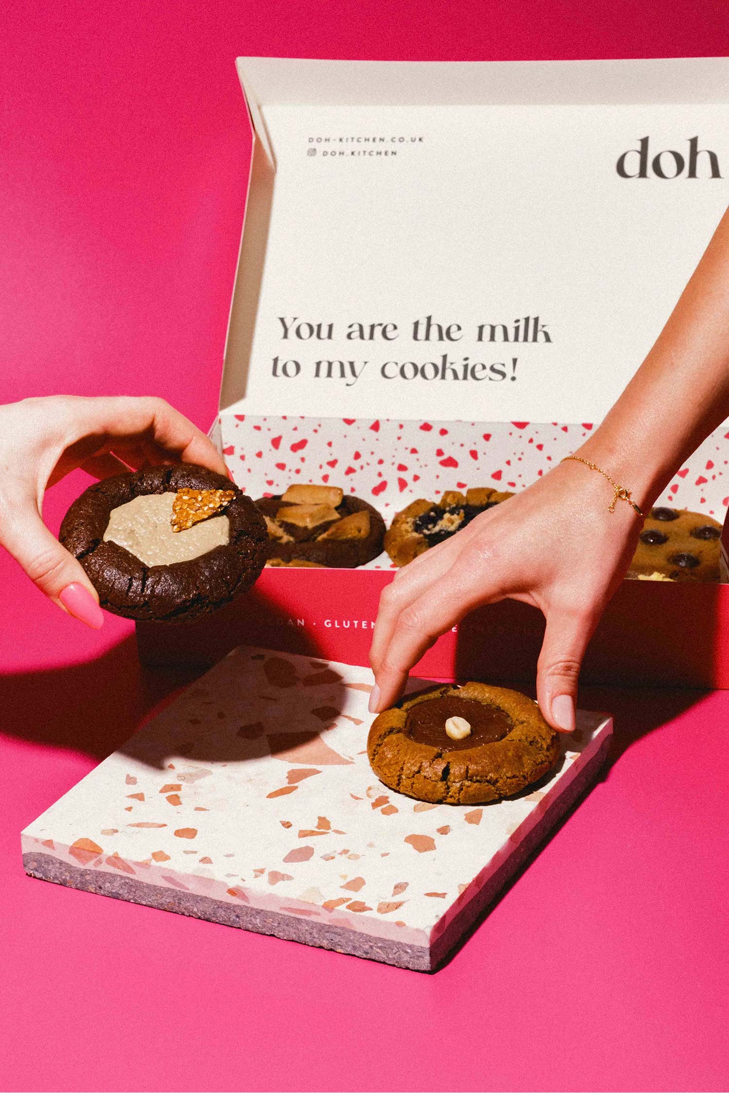 karolina krol studio doh cookies vegan dairy free refined sugar free packaging design cookie box cookies
