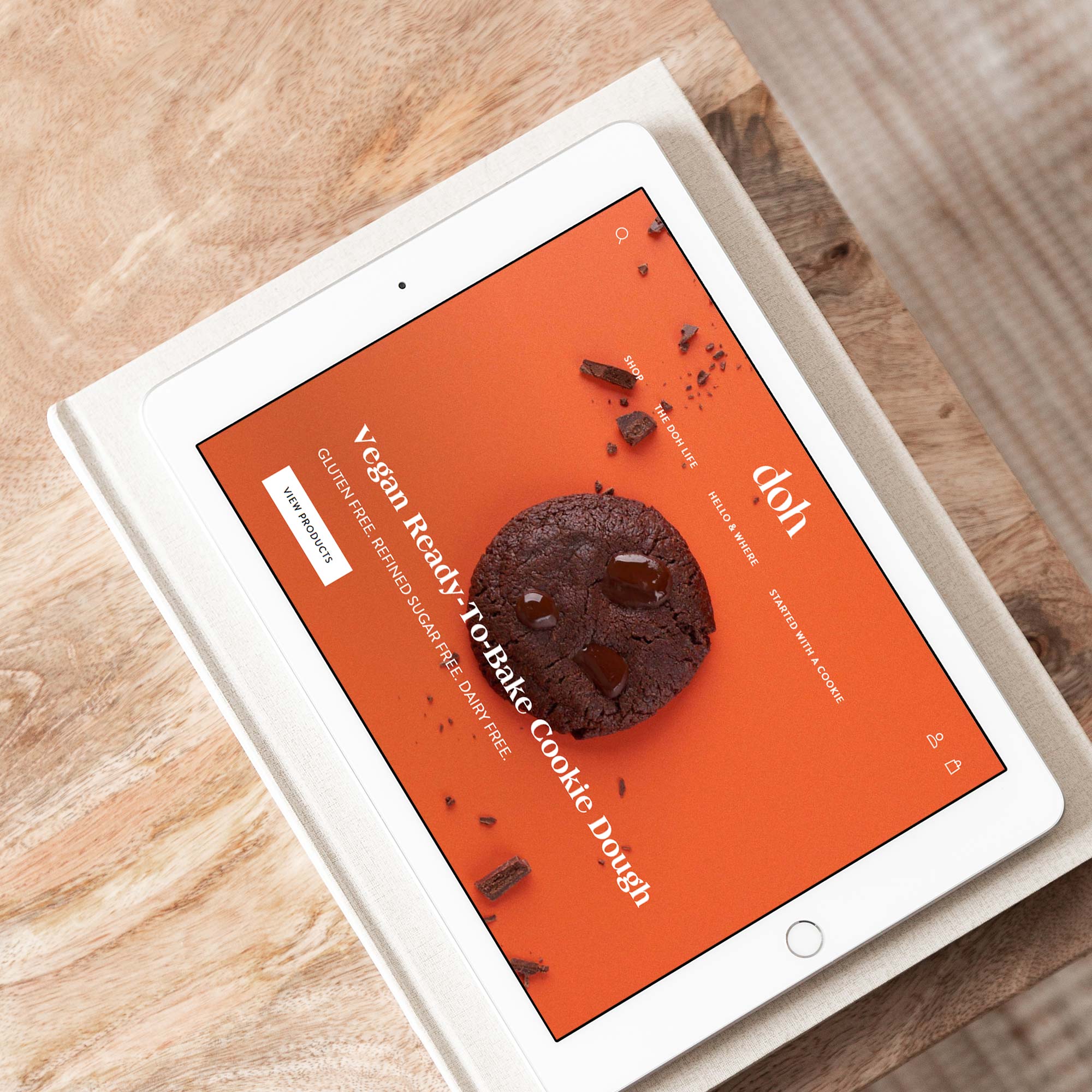karolina krol studio doh shopify website design vegan cookie dough