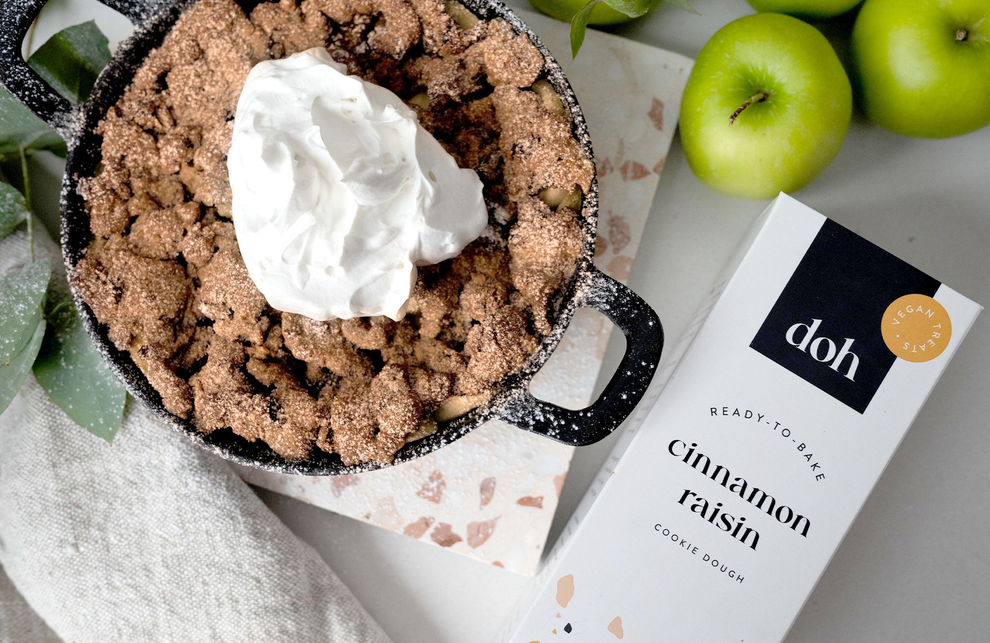 karolina krol studio doh vegan cookie dough cinnamon raisin cookies recipes minimalist branding sustainable packaging design