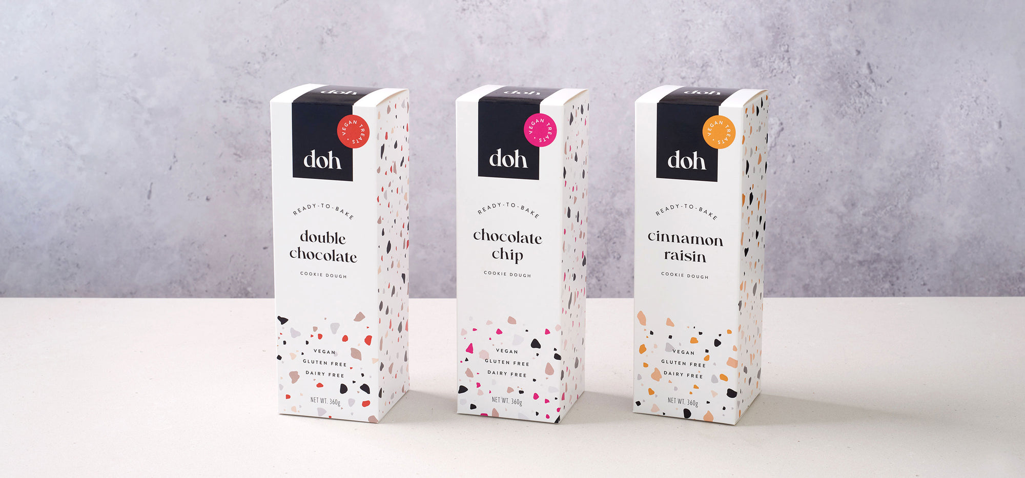 karolina krol studio doh vegan cookie dough ready to bake cookies elegant minimalist branding sustainable packaging design