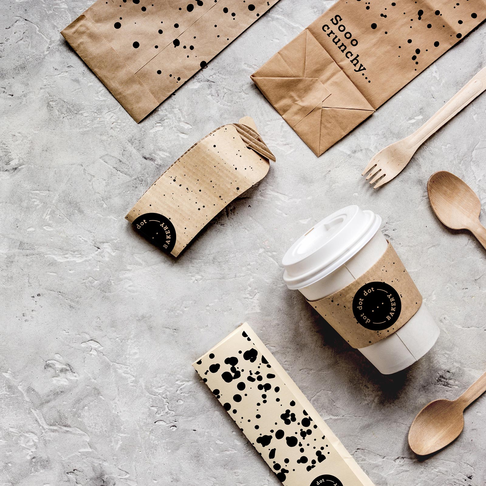 Karolina Król Studio minimalist sustainable packaging kraft paper design