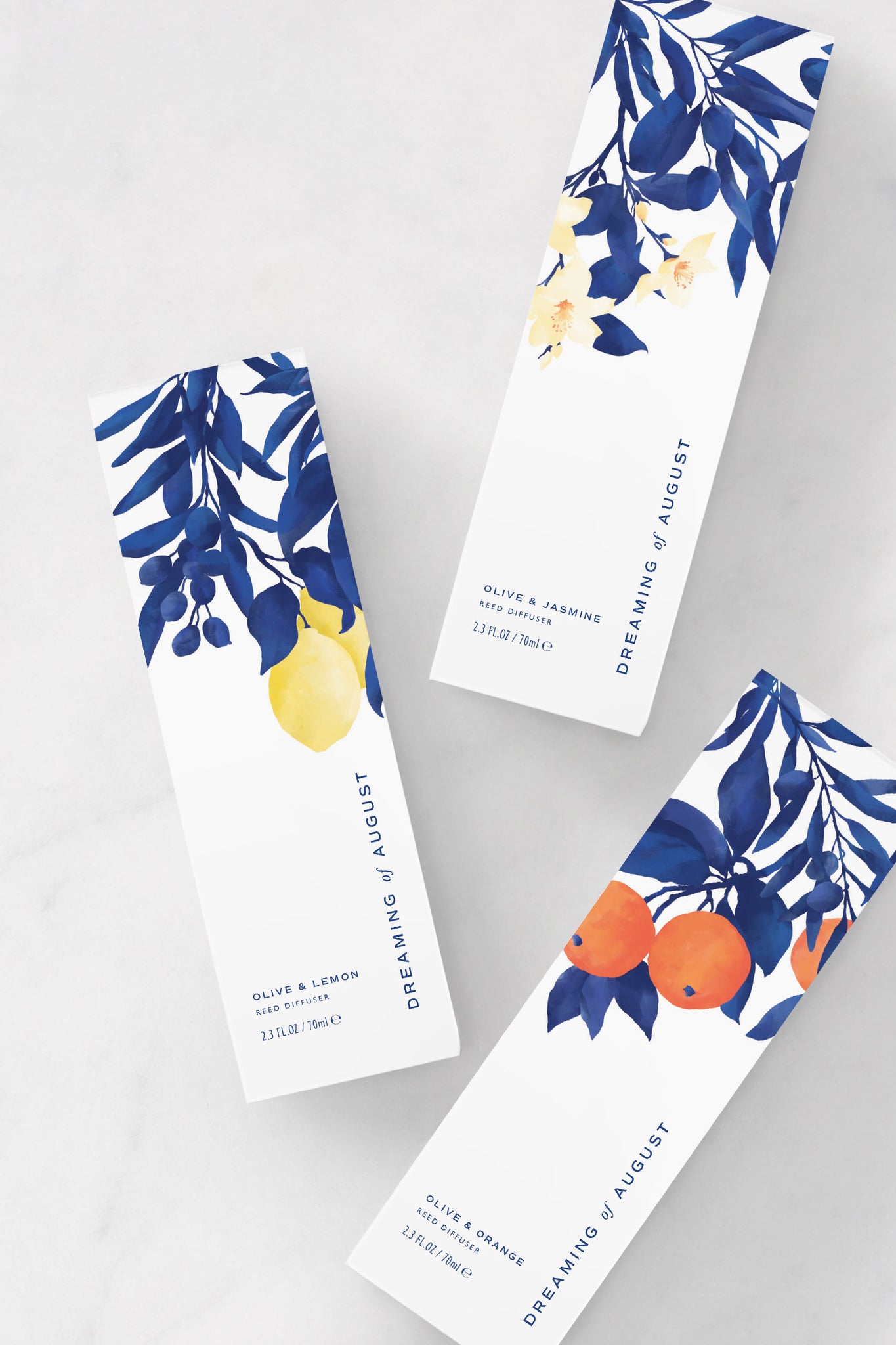 karolina krol studio dreaming of august reed diffuser branding packaging design natural sustainable greek summer inspired scent