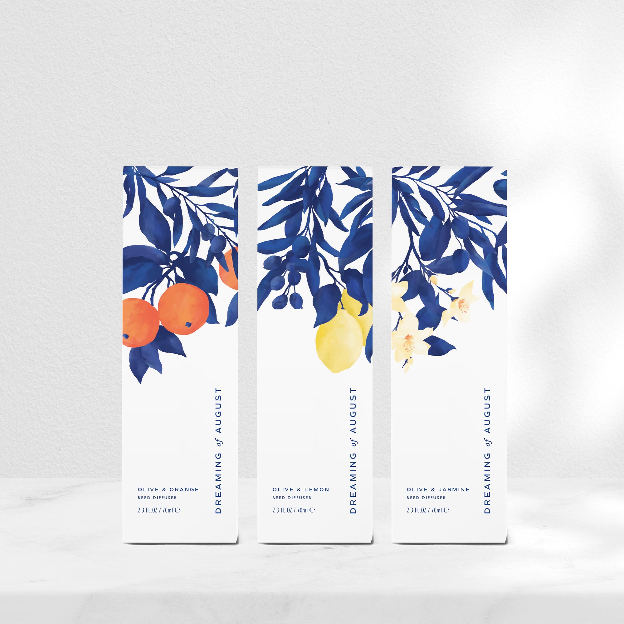 karolina krol studio dreaming of august reed diffuser branding packaging design natural sustainable scent
