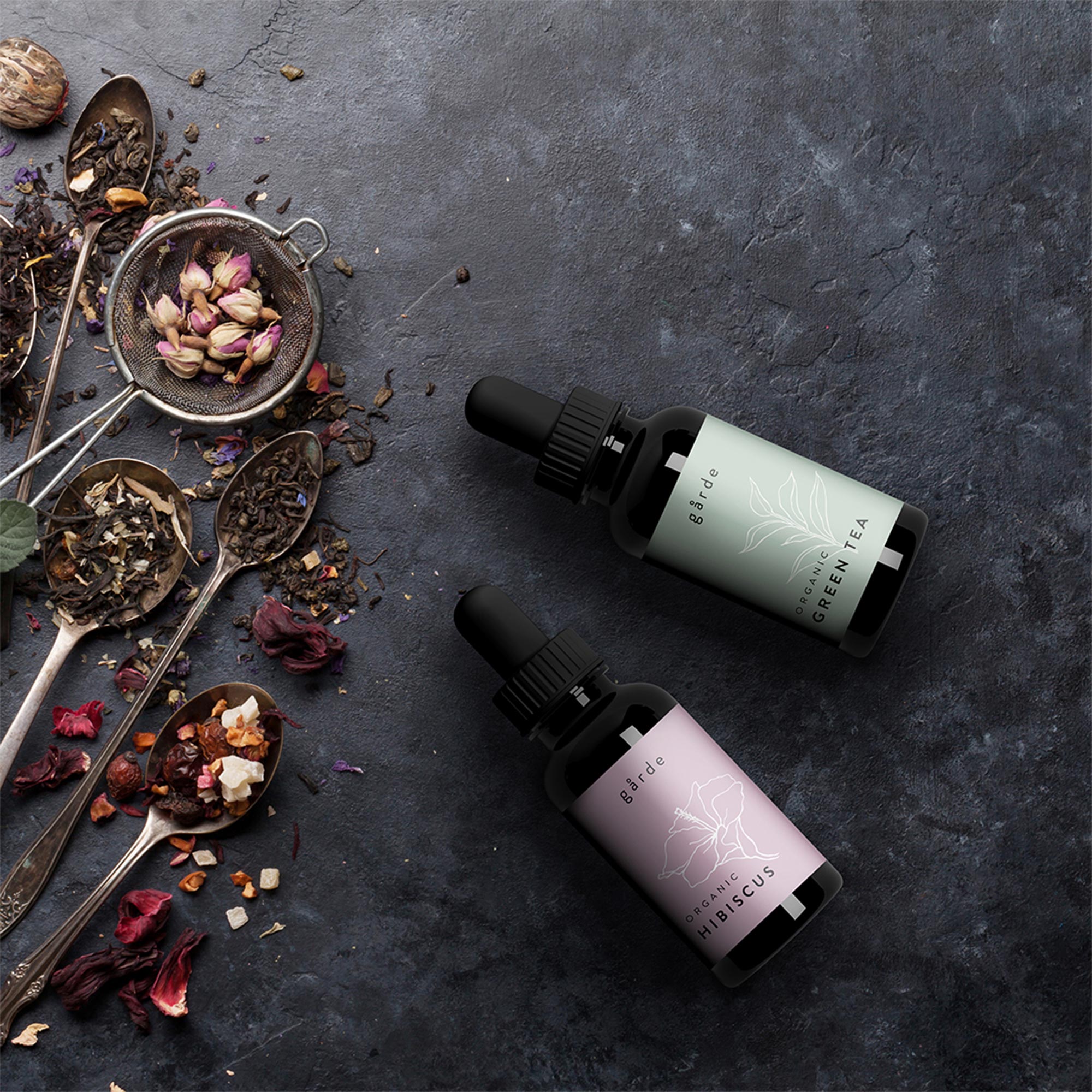 Karolina Król Studio organic tincture labels design minimalist illustrations