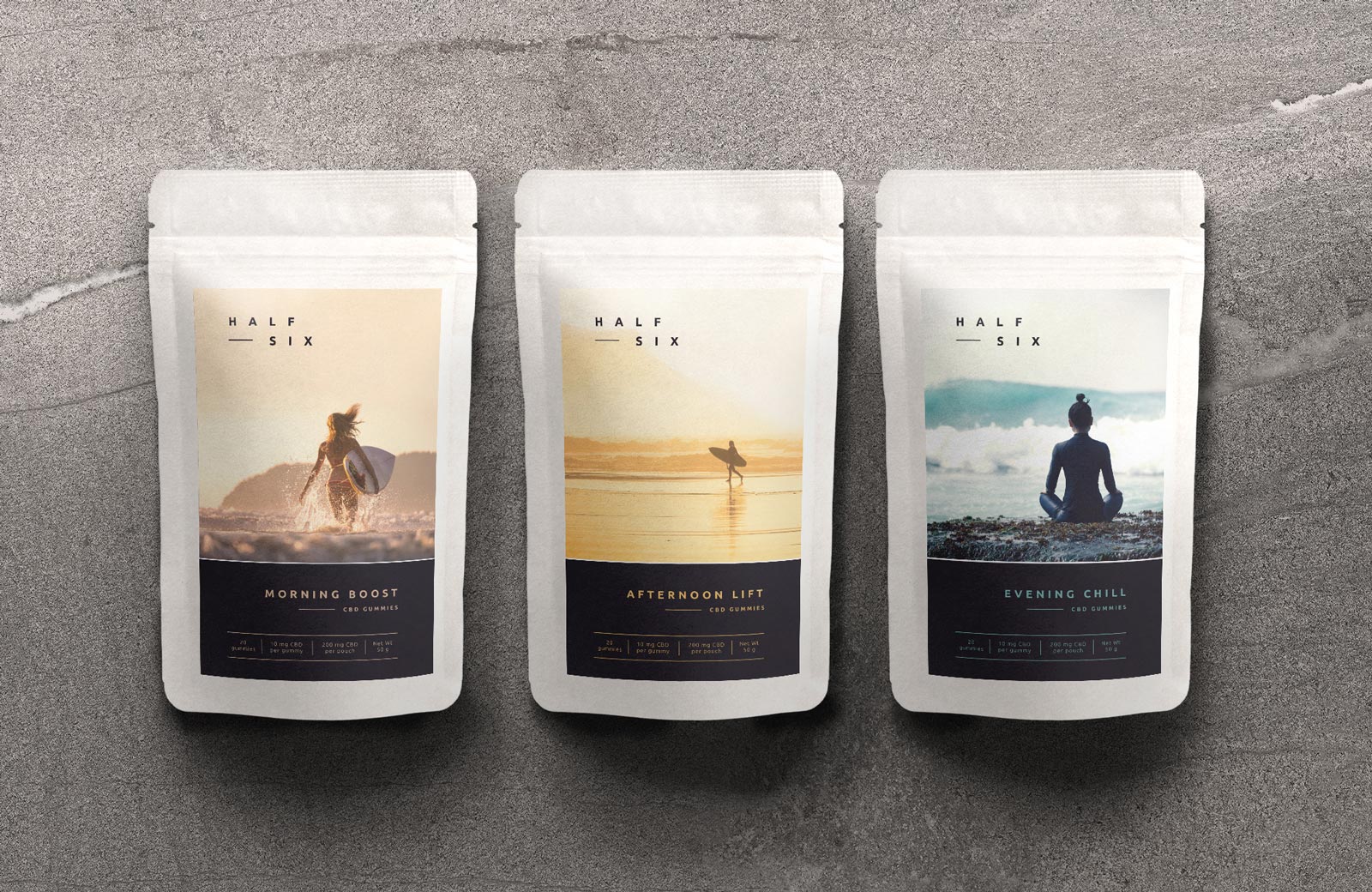 Karolina Król Studio minimalist cbd gummies branding packaging design