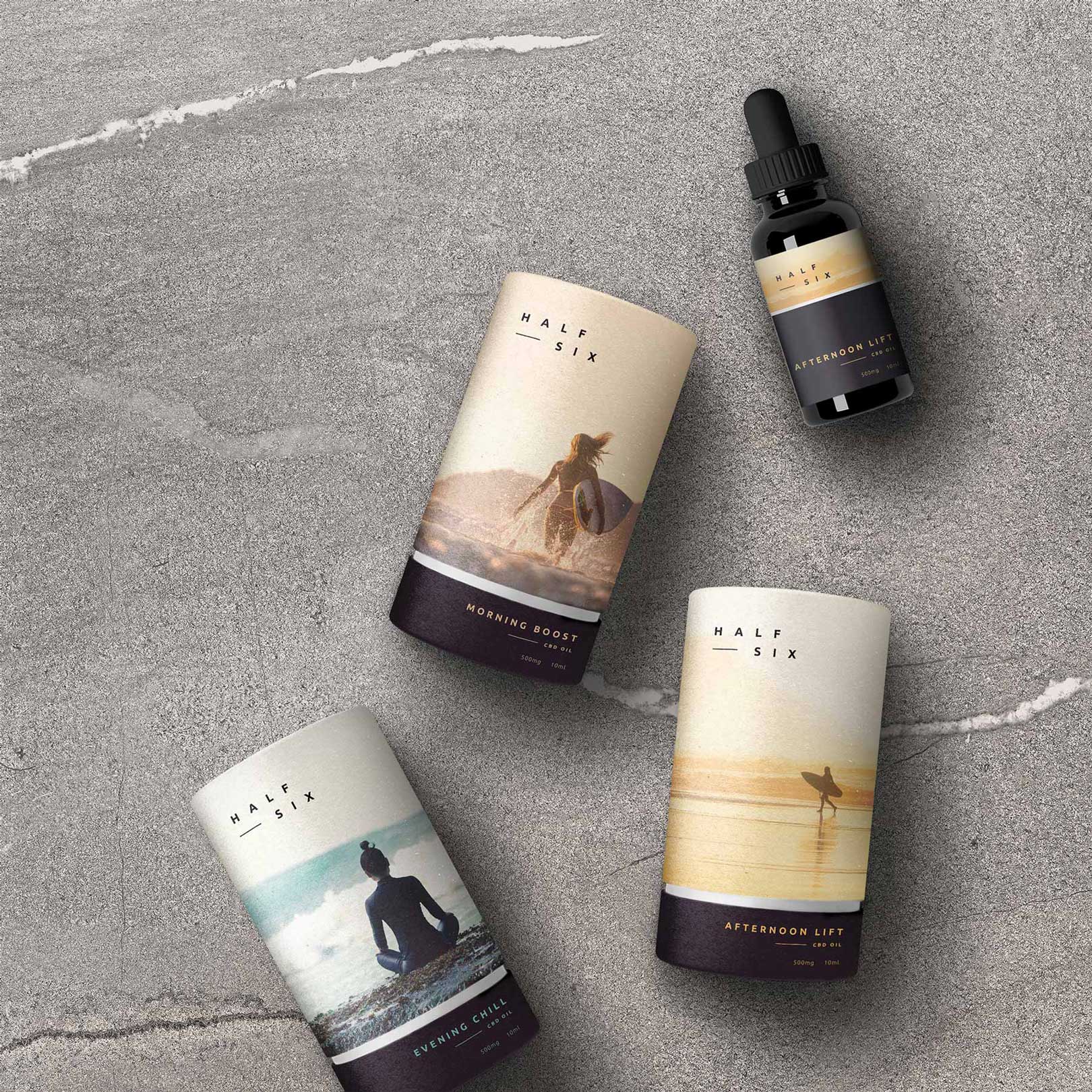 Karolina Król Studio cbd oils brand identity packaging droppers tubes design
