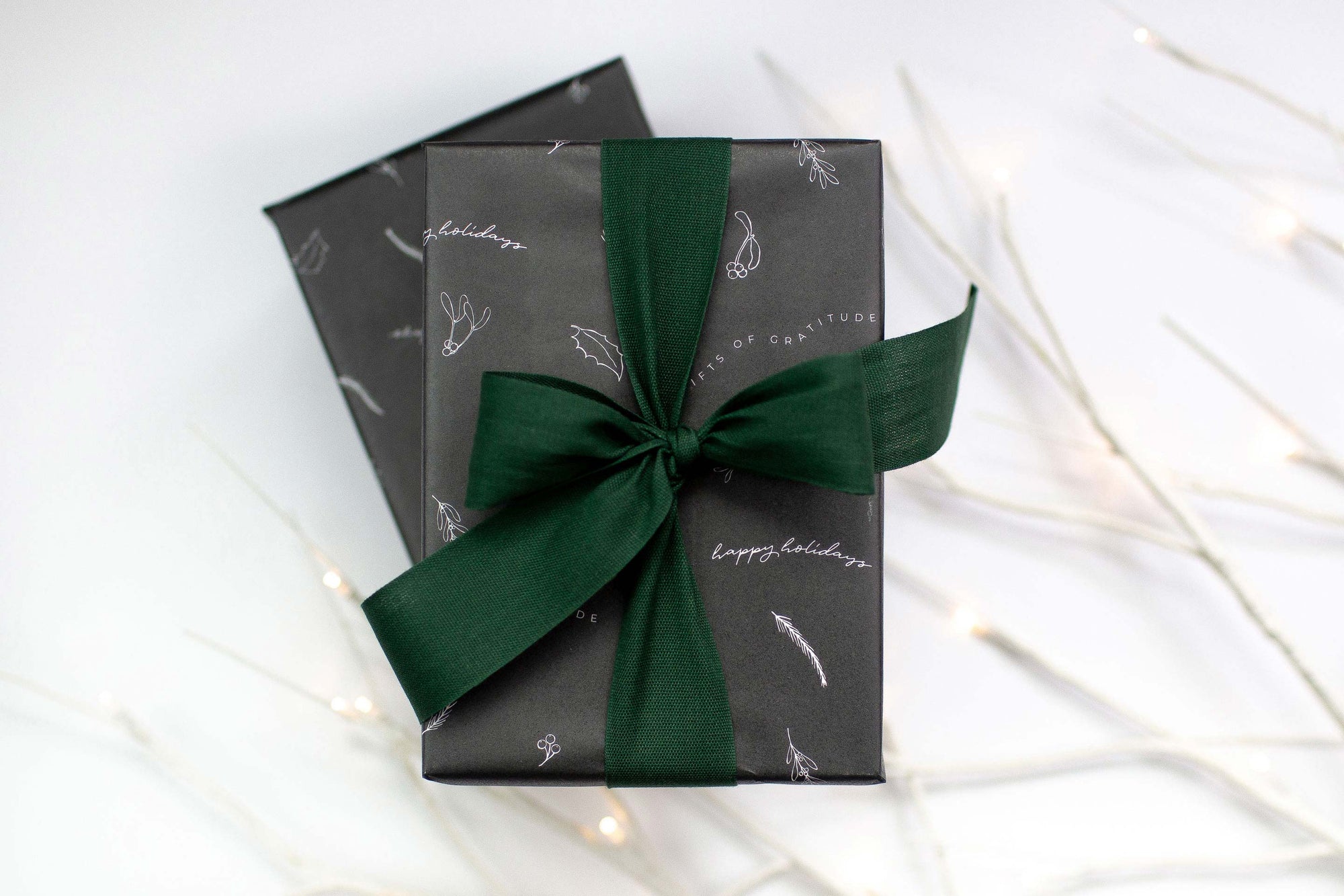 Karolina Król Studio hand illustrated christmas pattern sustainable tissue paper design