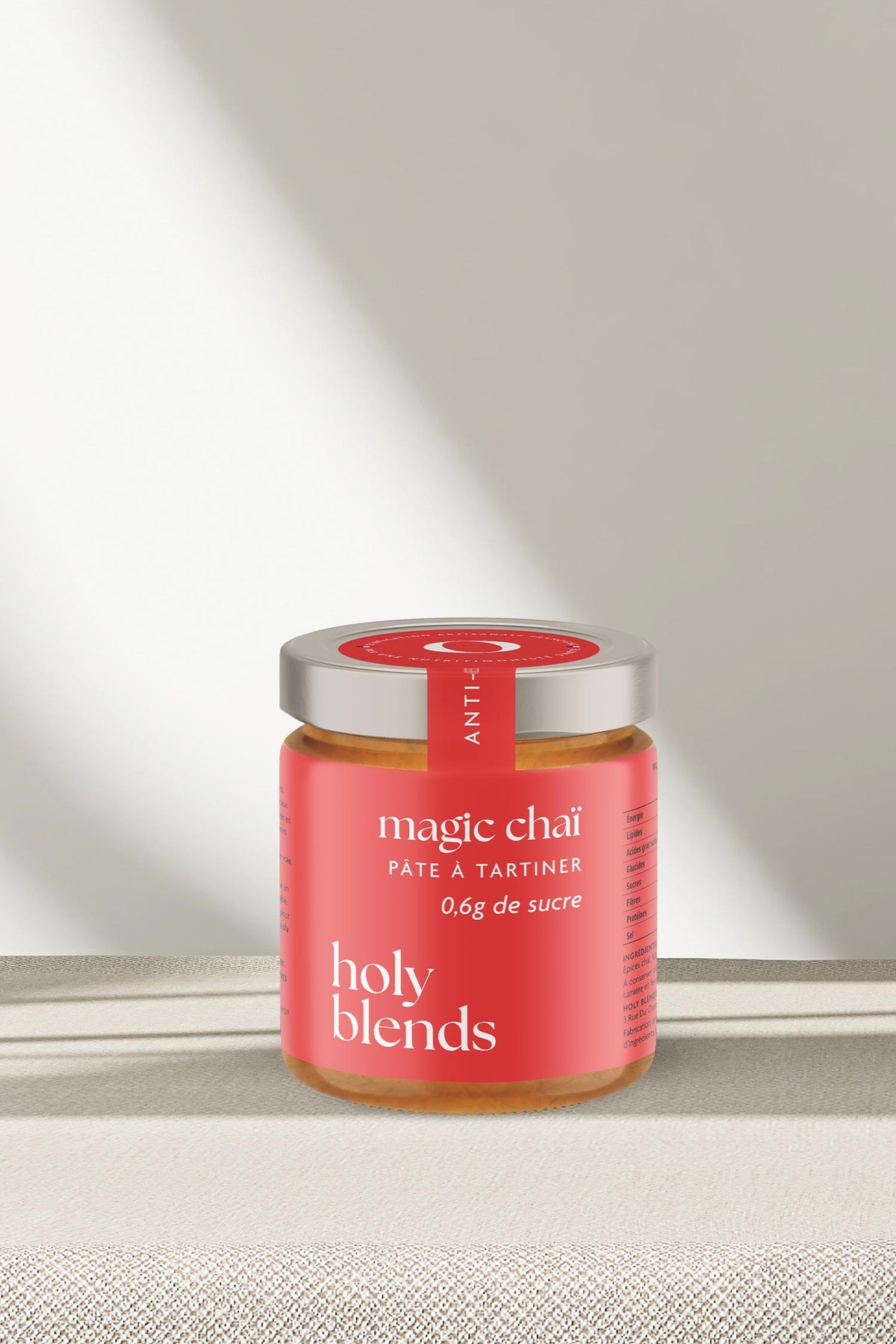 karolina krol studio holy blends magic chai sustainable nut butter minimalist branding colourful packaging design
