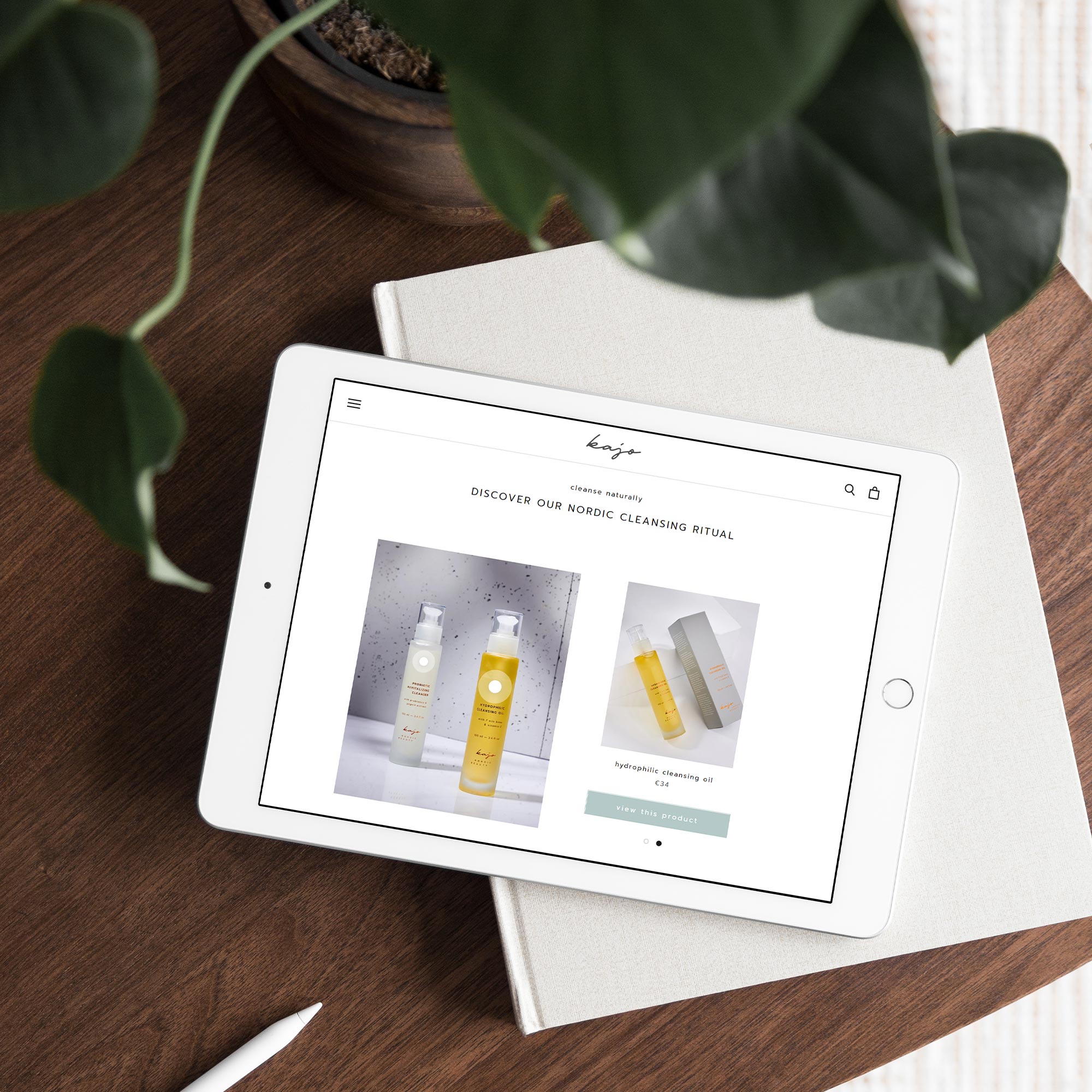 Karolina Król Studio minimalist cosmetic beauty website design