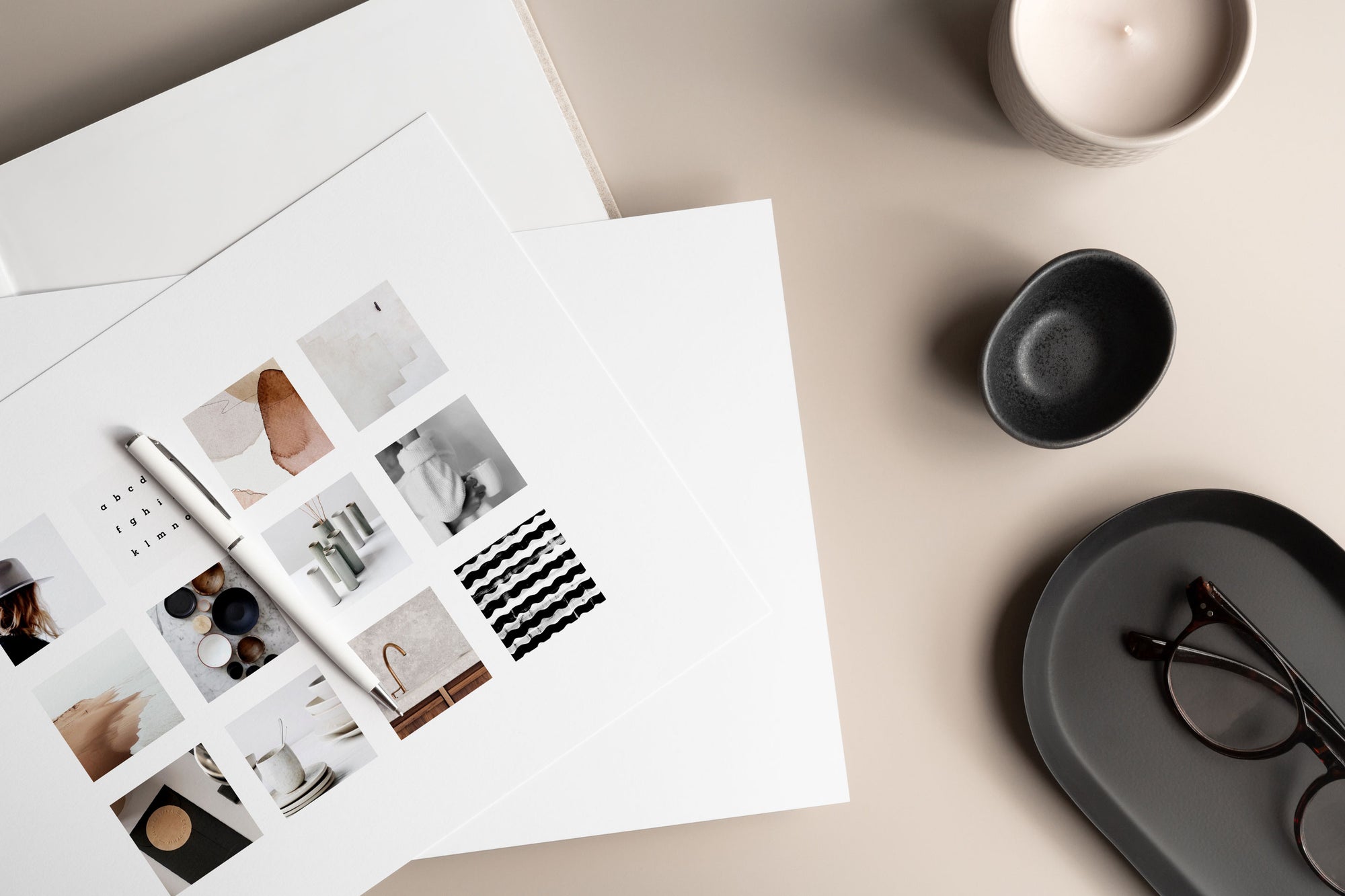 Karolina Król Studio minimalist brand design mood board