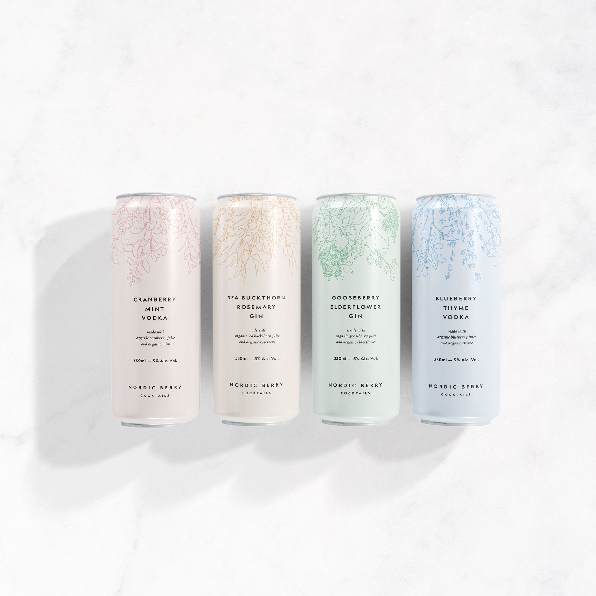 karolina krol studio nordic berry cocktails minimalist brand design hand drawn organic illustration