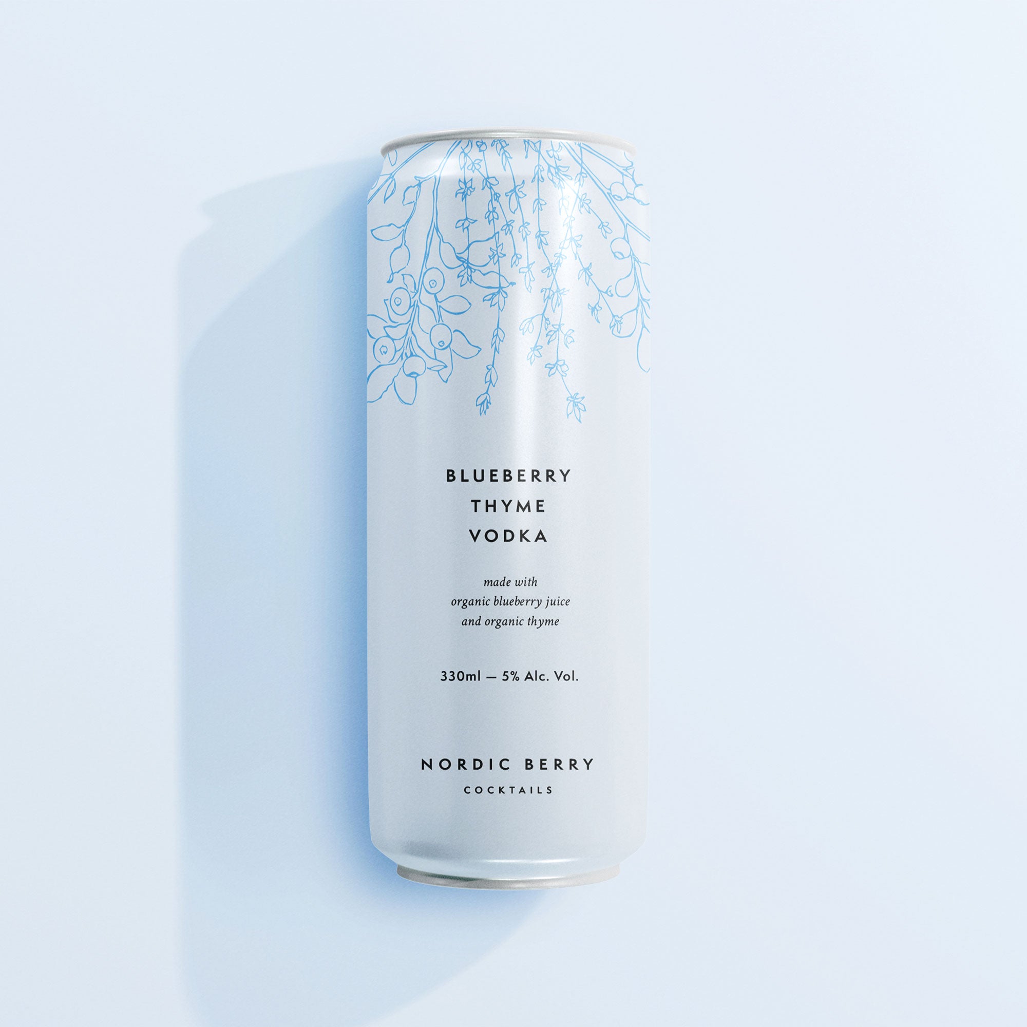 karolina krol studio nordic berry cocktails minimalist brand packaging design organic blueberry thyme vodka