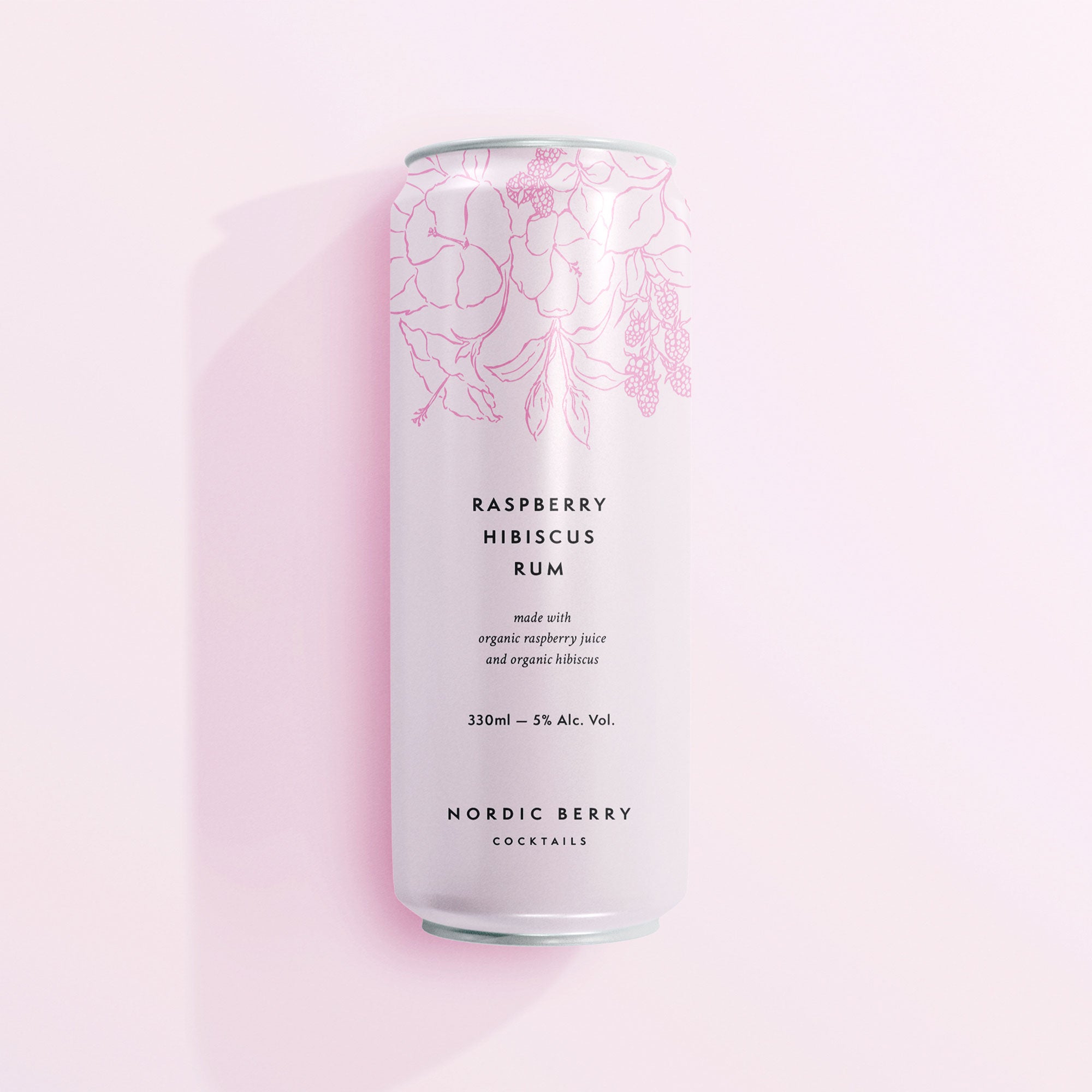 karolina krol studio nordic berry cocktails minimalist brand packaging design organic raspberry hibiscus rum