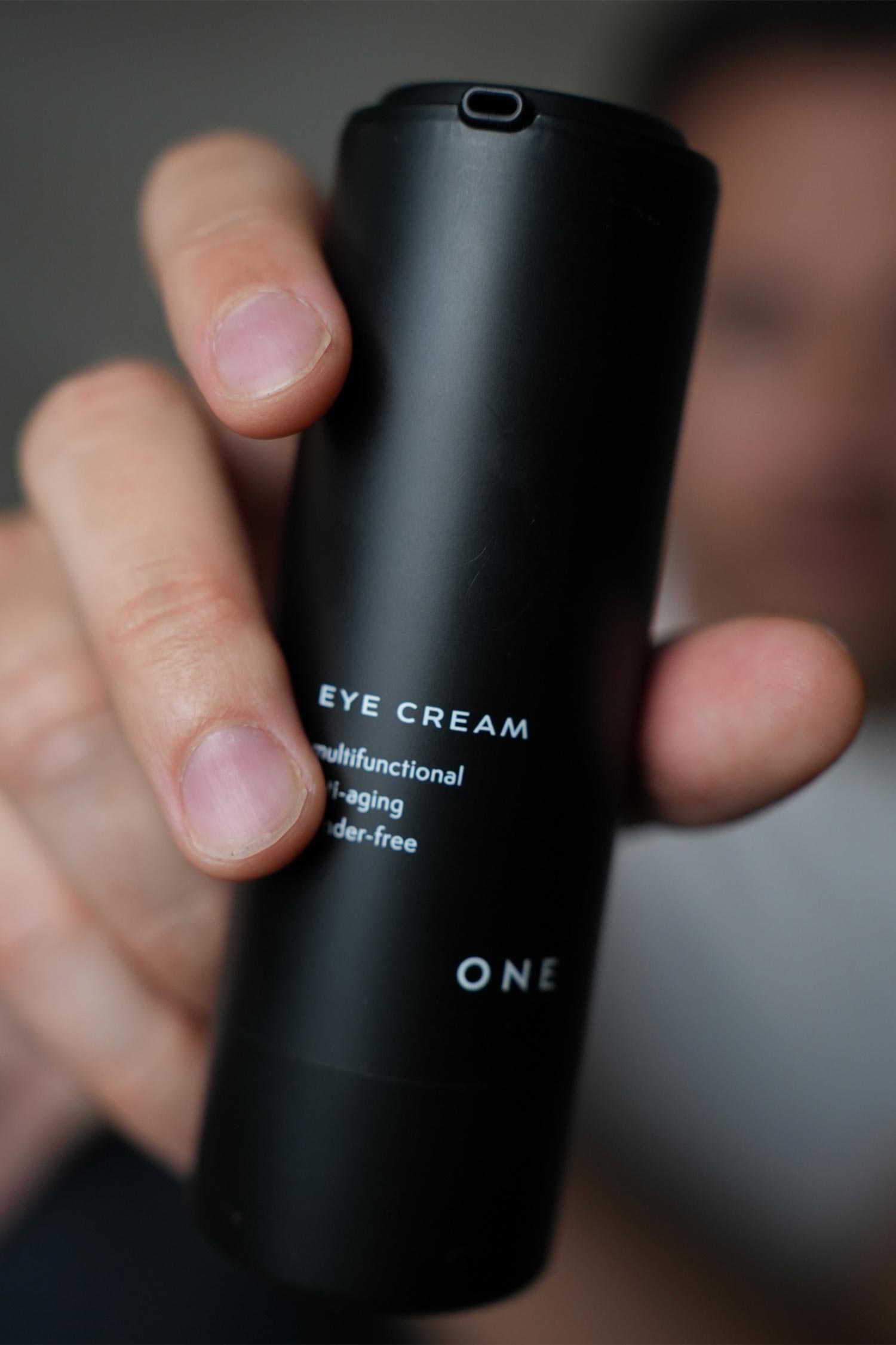 karolina krol studio one cosmetics genderless skin care eye cream packaging design
