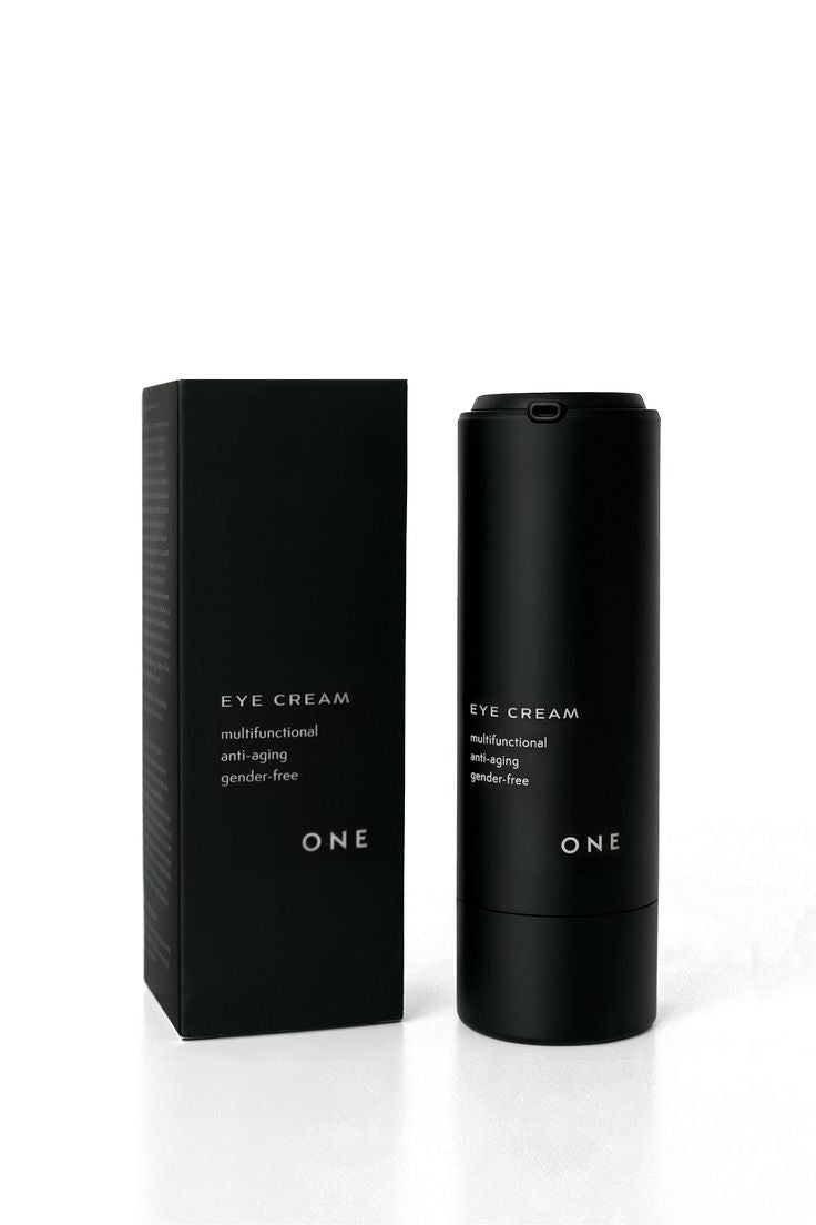 karolina krol studio one cosmetics sustainable genderless skin care eye cream minimalist packaging design
