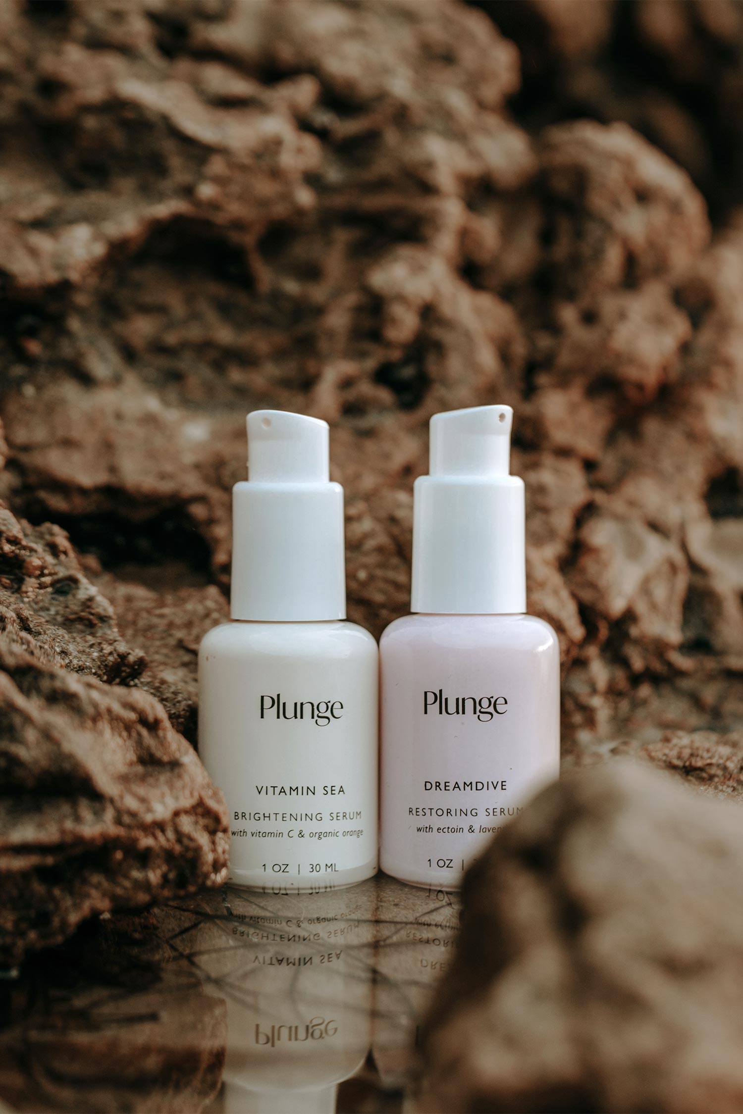 karolina krol studio plunge skincare branding packaging design face serum lavender vitamin c

