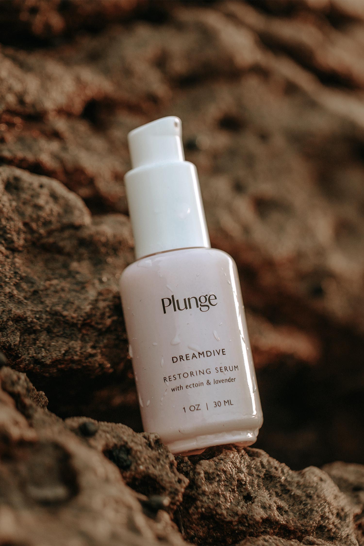 karolina krol studio plunge skincare branding packaging design restoring face serum lavender
