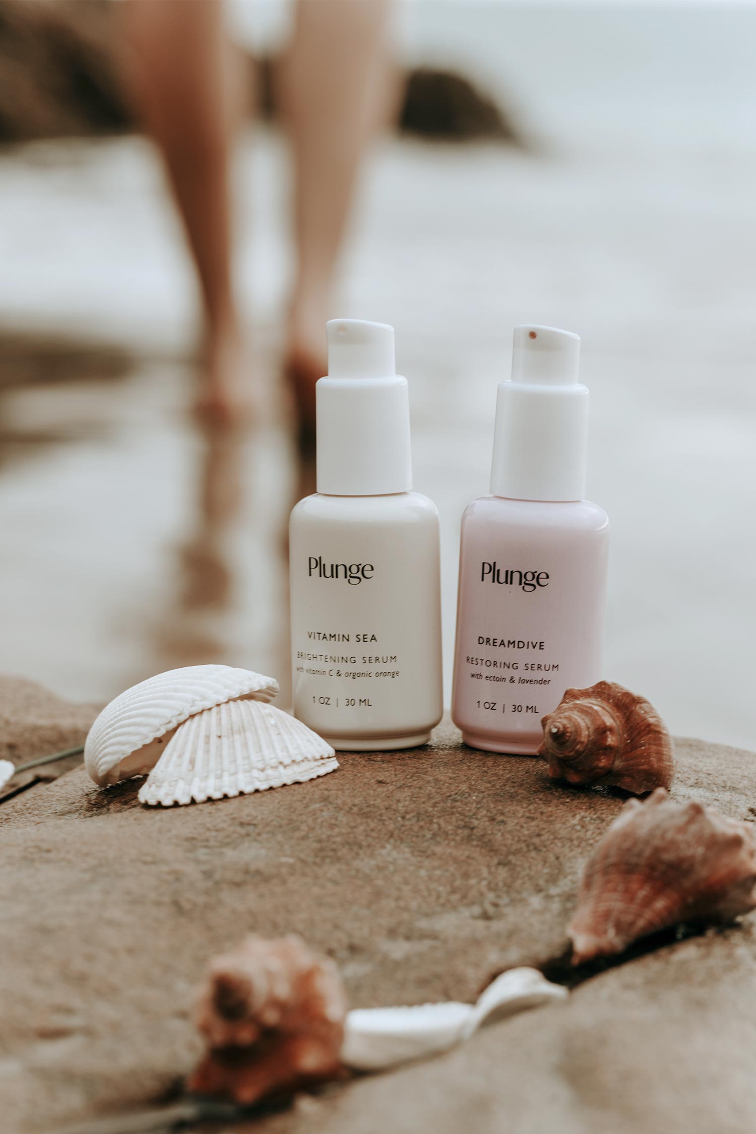 karolina krol studio plunge skincare clean natural ocean powered sustainable ingredients face serum branding packaging design
