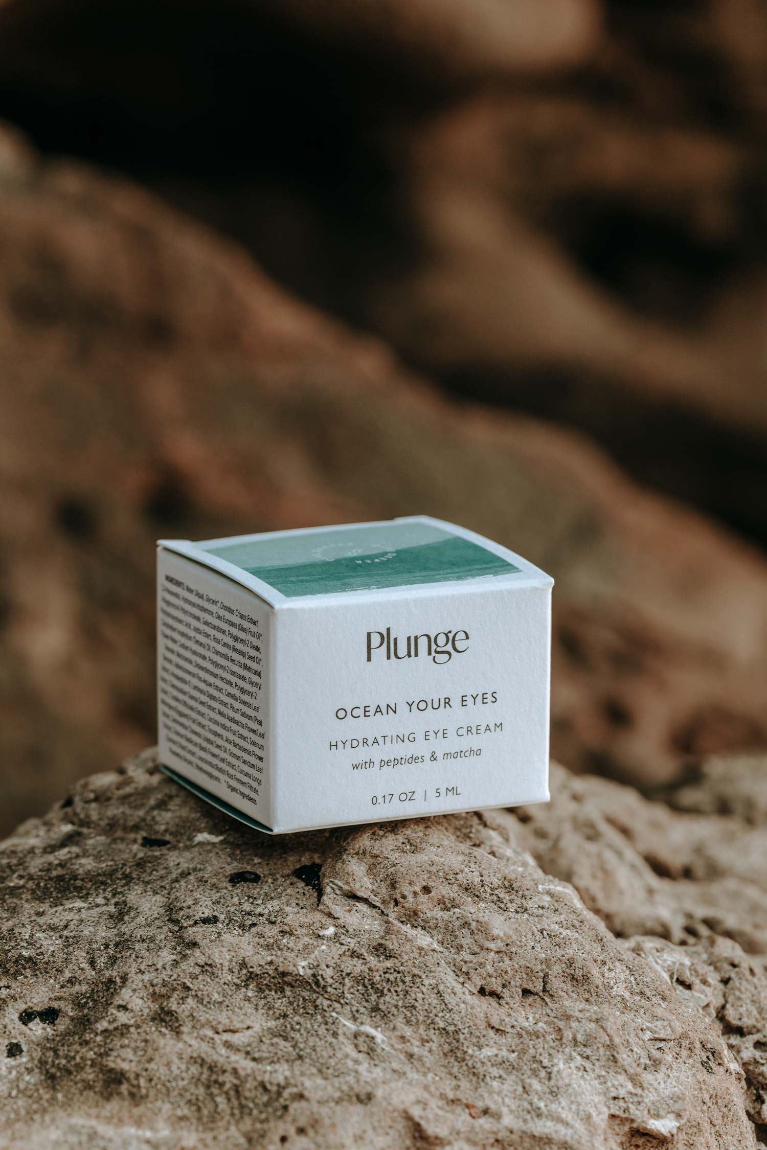 karolina krol studio plunge skincare clean natural ocean powered sustainable ingredients ocean your eyes hydrating eye cream branding packaging design

