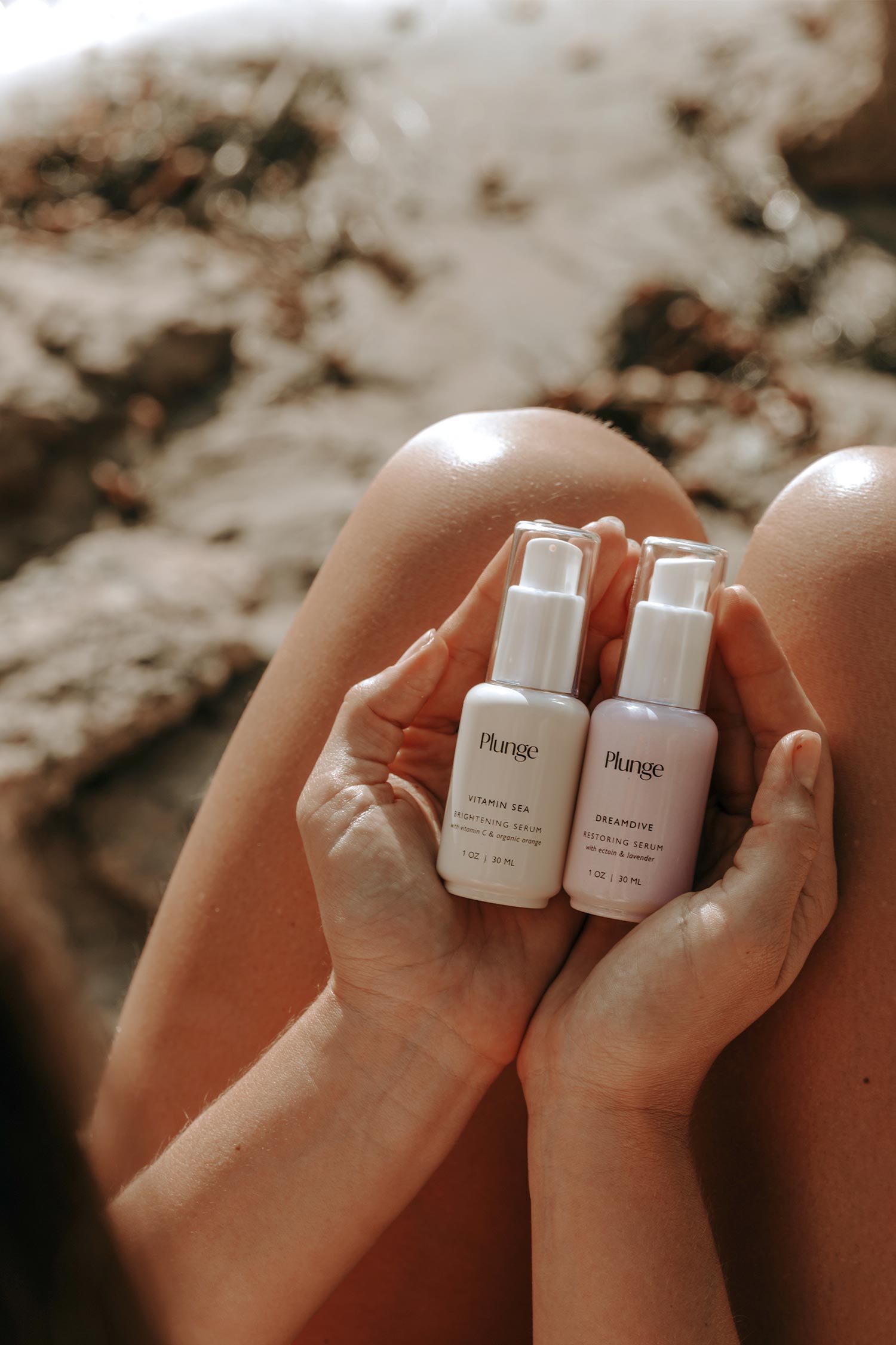 karolina krol studio plunge skincare clean ocean inspired sustainable ingredients face serum branding packaging design
