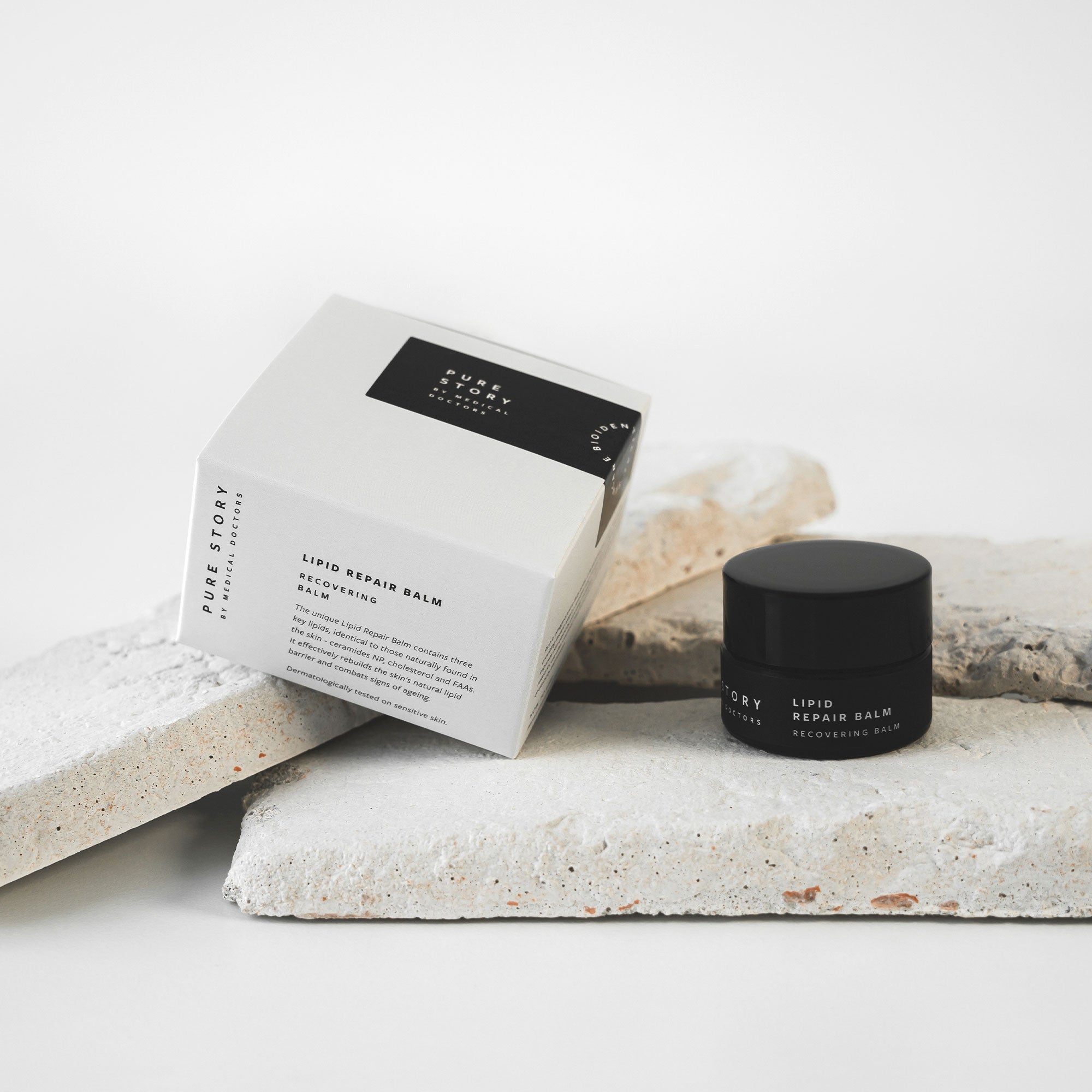 karolina krol studio pure story dermatological skincare simple brand identity minimalist packaging design