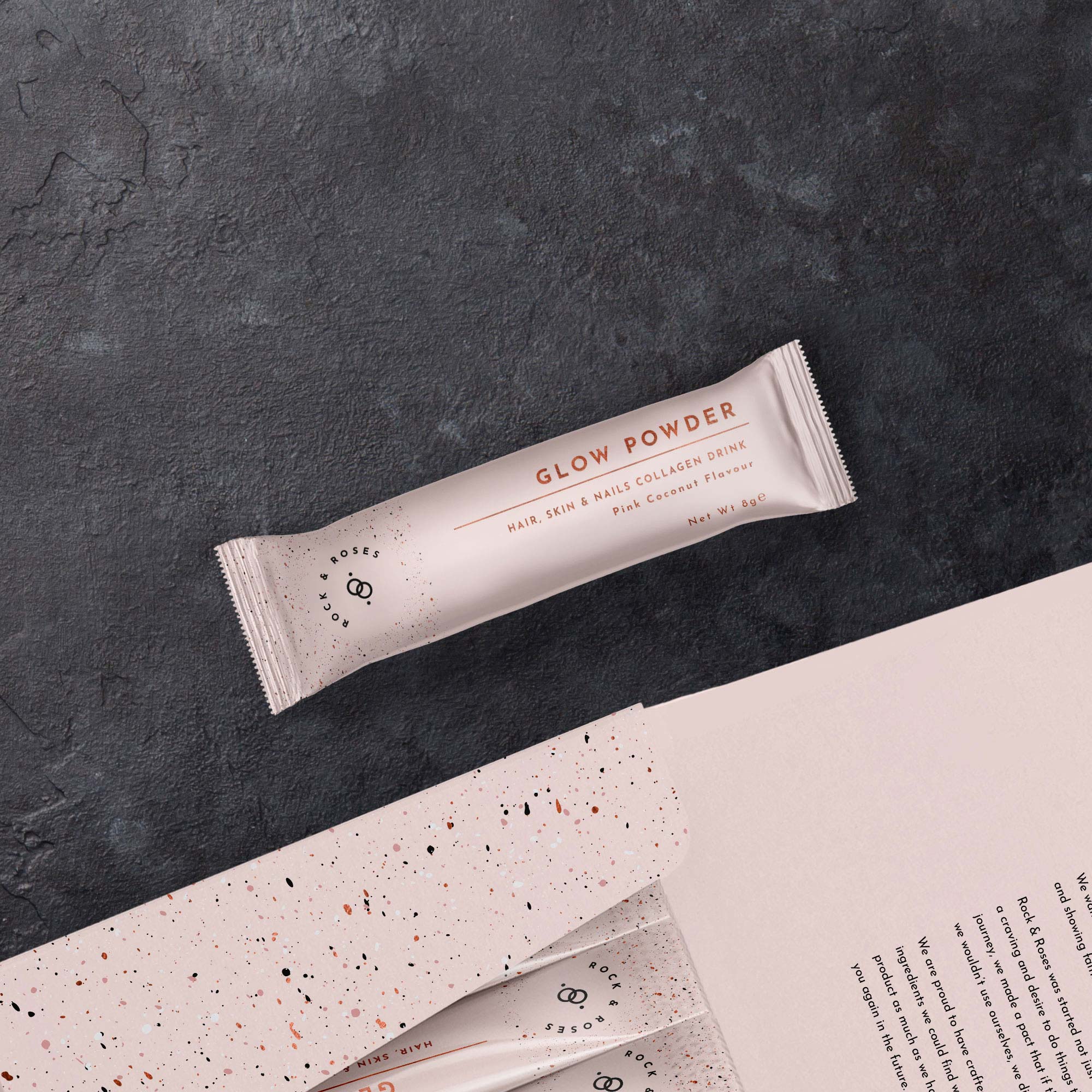 Karolina Król Studio custom supplement brand sachet box sustainable packaging design