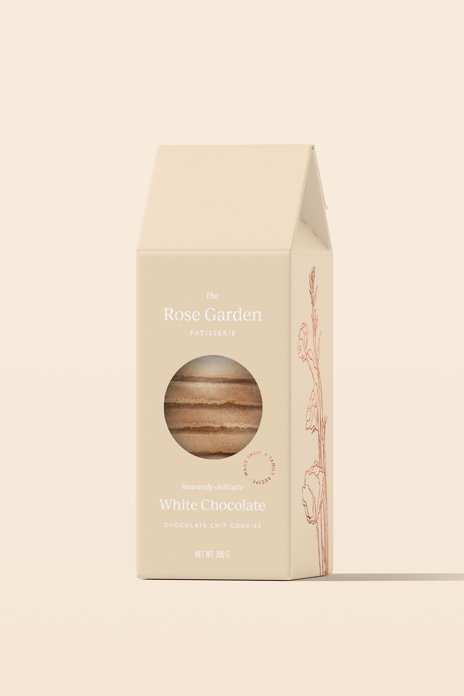 karolina krol studio the rose garden patissery branding packaging design luxurious white chocolate cookies

