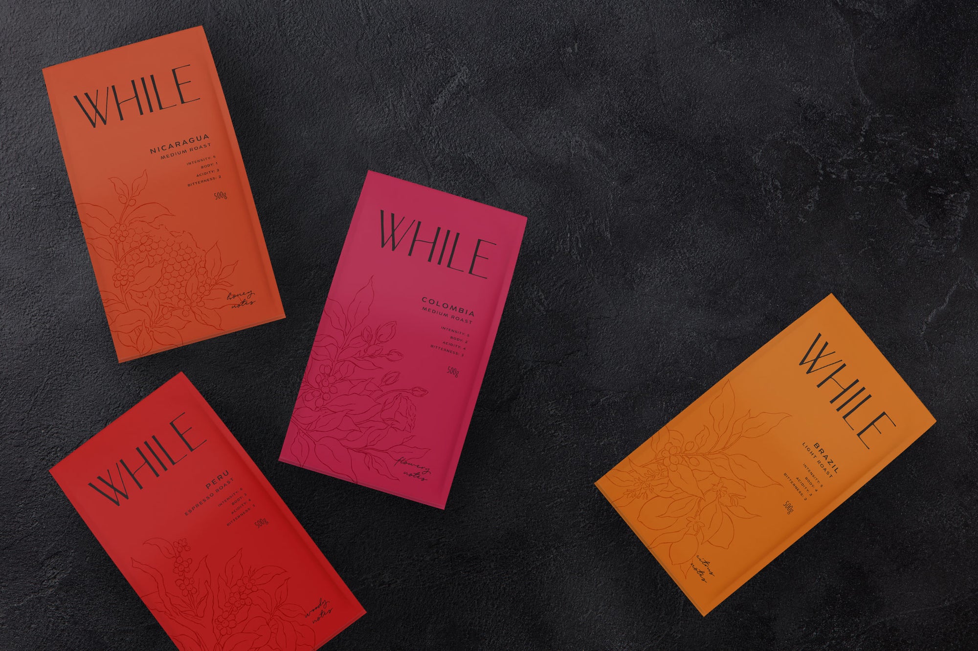 Karolina Król Studio minimalist brand and packaging design for a sustainable coffee brand