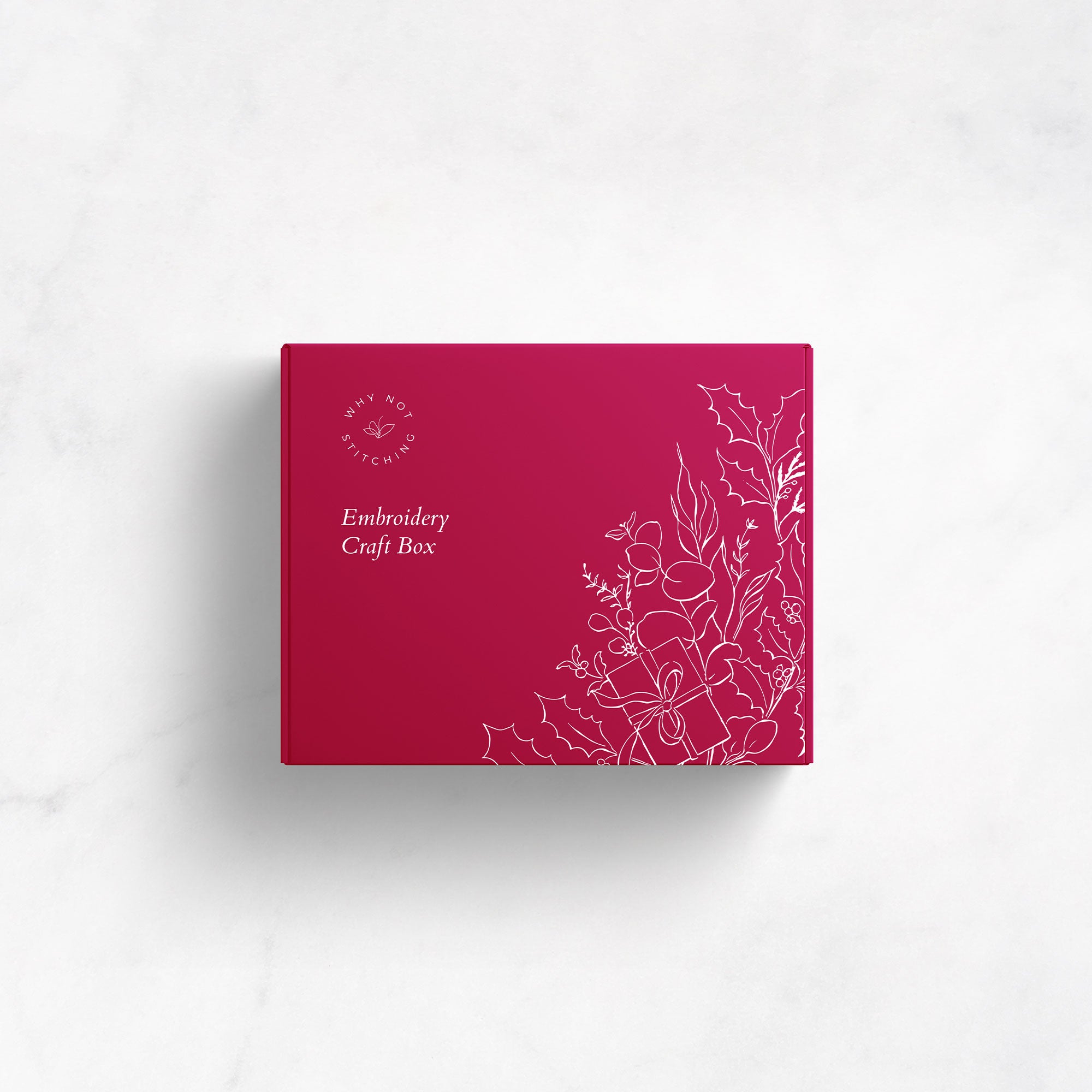 Karolina Król Studio Why Not Stitching sustainable eco-friendly minimalist illustrated Christmas shipping box packaging design