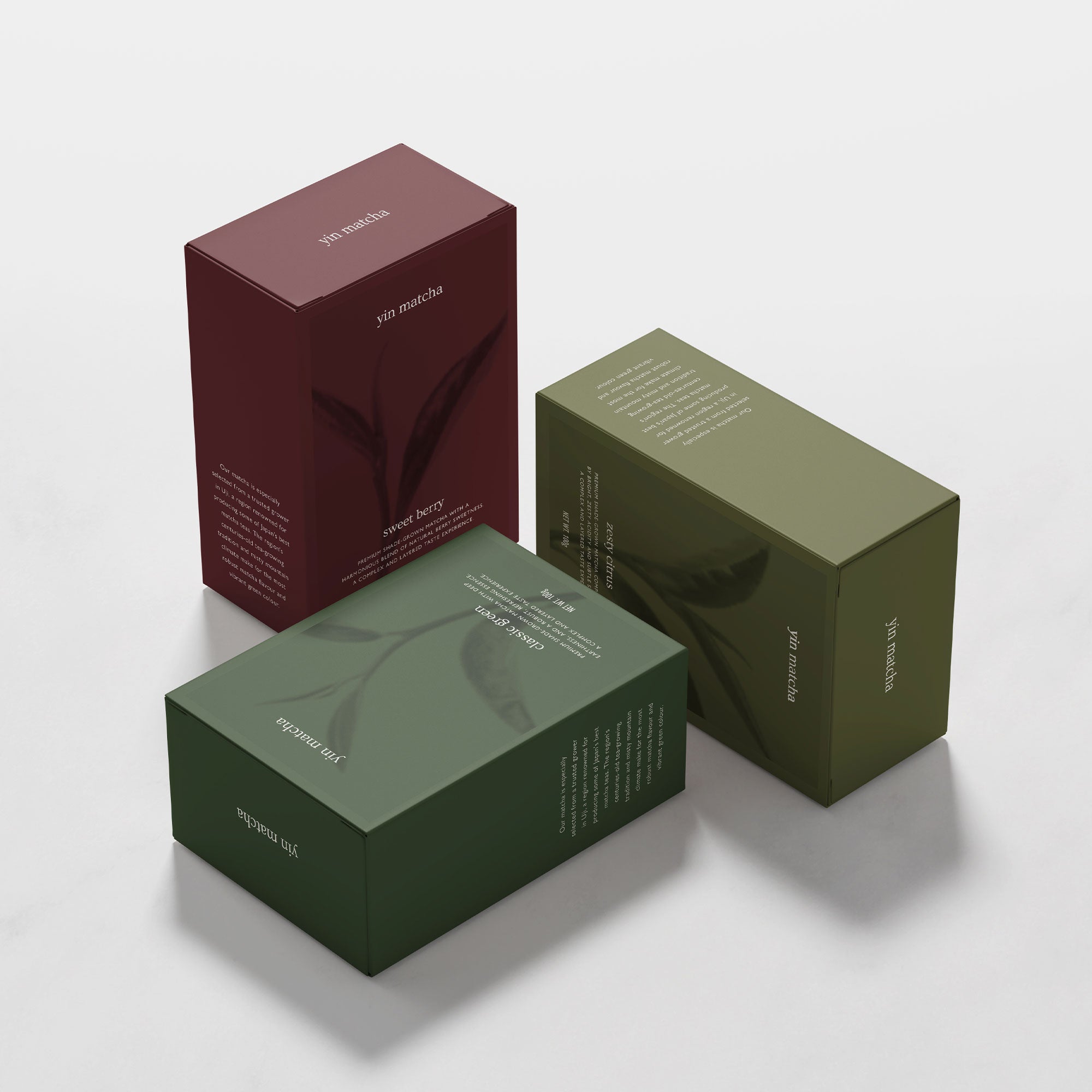 karolina krol studio yin matcha shade grown green tea organic natural eco friendly branding packaging design
